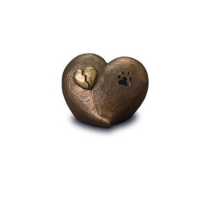 CORAZÓN PARTIDO BRONCE 1L